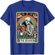 The Reader Tarot Card Skeleton Reading Book Bookworm Bookish T-Shirt - T-Shirt | Royal