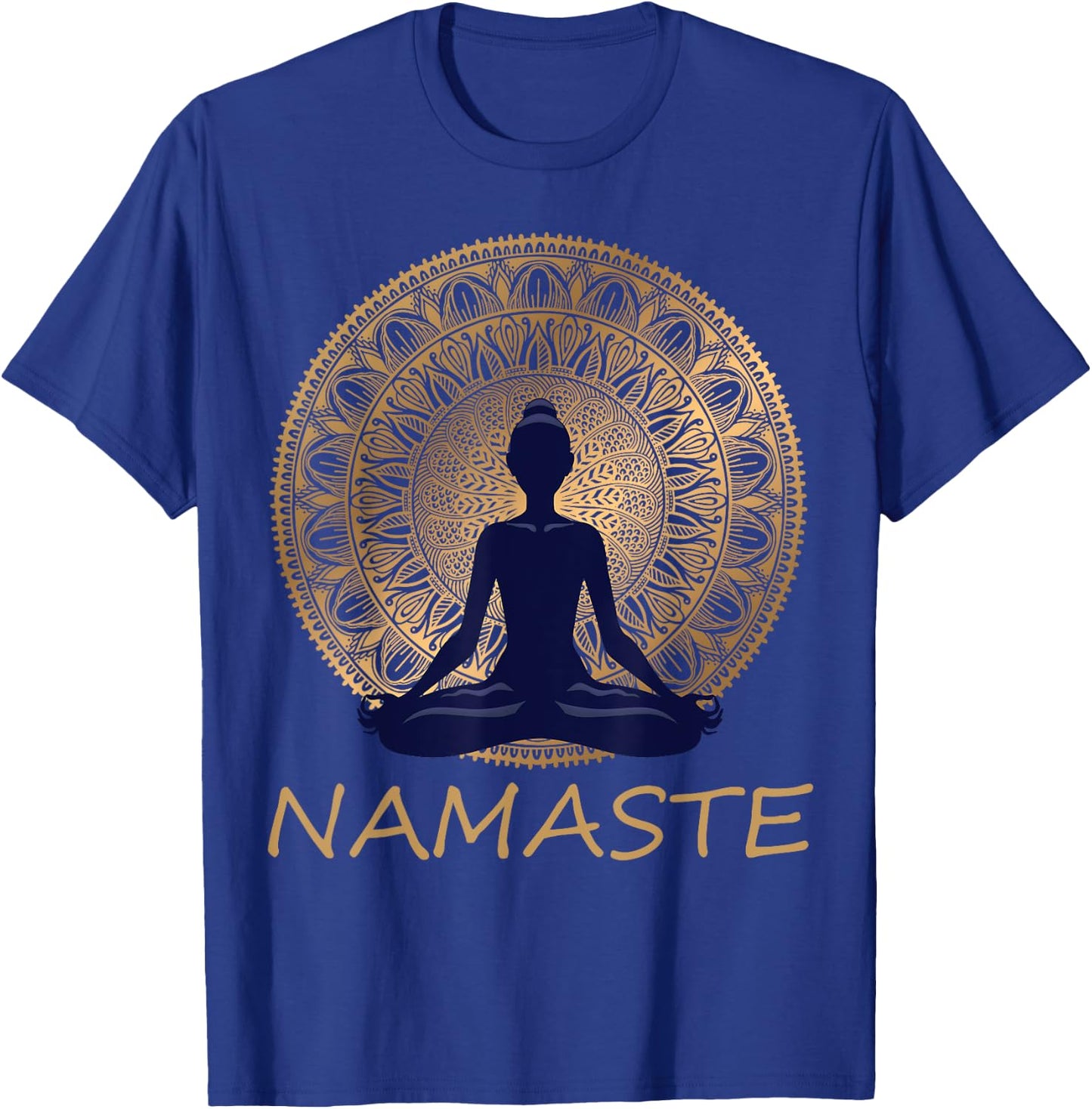 Namaste, Yoga dress/ meditation clothes / Lotus position T-Shirt - T-Shirt | Royal