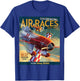 National Air Races Retro Cleveland Air Show Airplane T-Shirt - T-Shirt | Royal