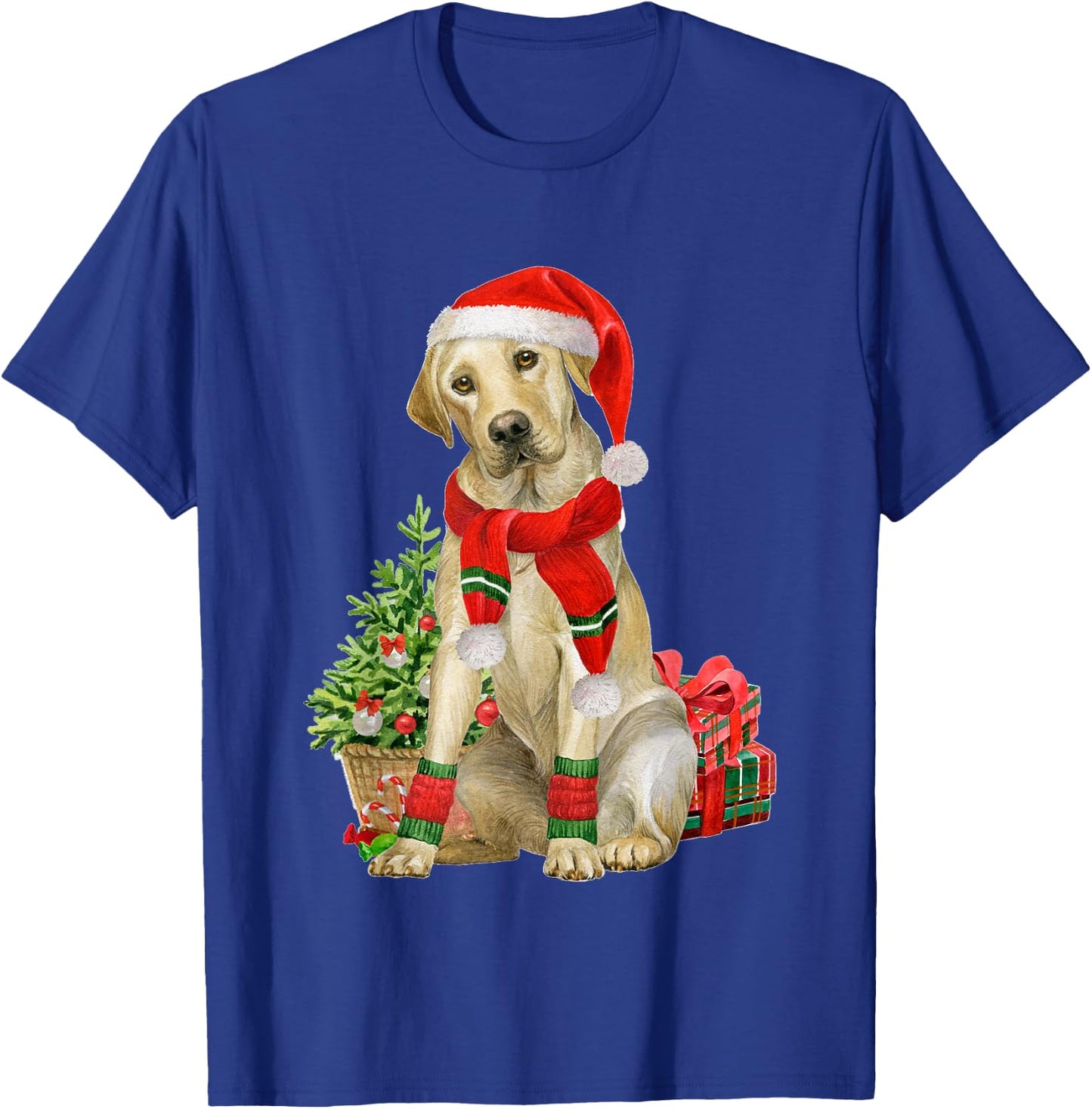 Yellow Lab Labrador Christmas Tree Dog Lover Xmas Pajama T-Shirt - T-Shirt | Royal