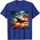 F15 Eagle Fighter Jet Military Aircraft T-Shirt - T-Shirt | Royal