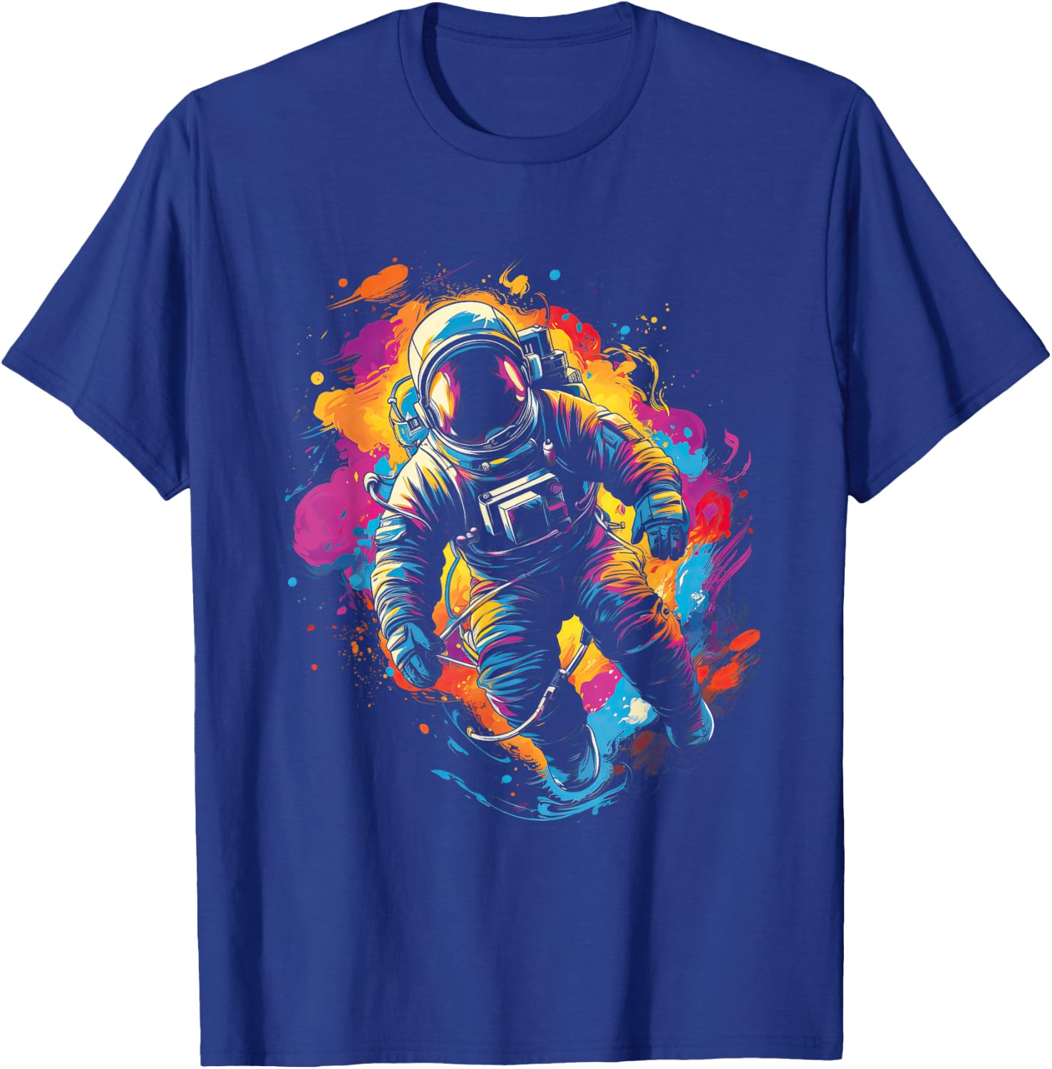 Astronaut Planet Science Moon Solar system T-Shirt - T-Shirt | Royal