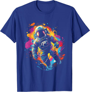 Astronaut Planet Science Moon Solar system T-Shirt - T-Shirt | Royal