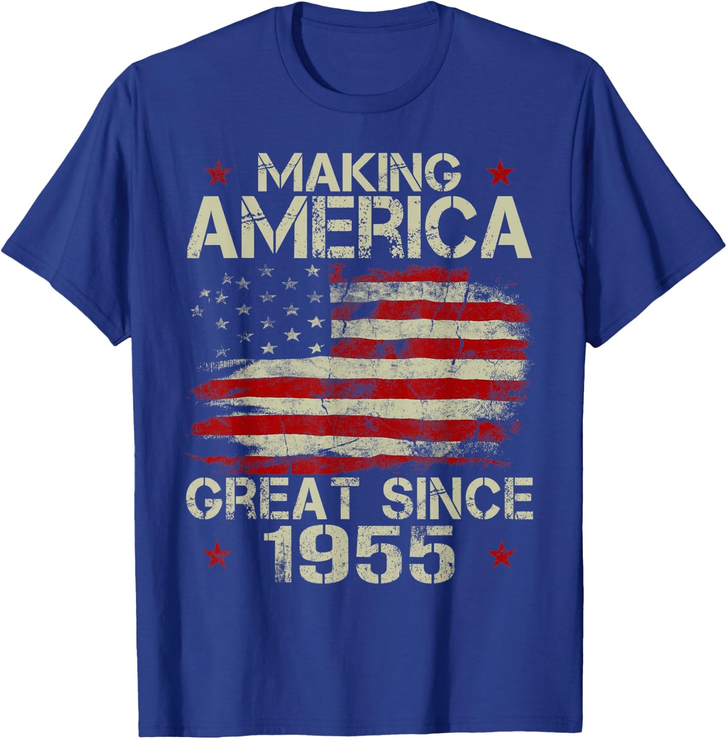 Making America Great Since 1955 Vintage Gifts 65th Birthday T-Shirt - T-Shirt | Royal