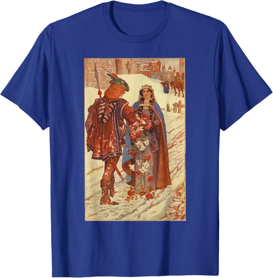 St Elizabeth of Hungary Miracle of the Roses Catholic Saint T-Shirt - T-Shirt | Royal