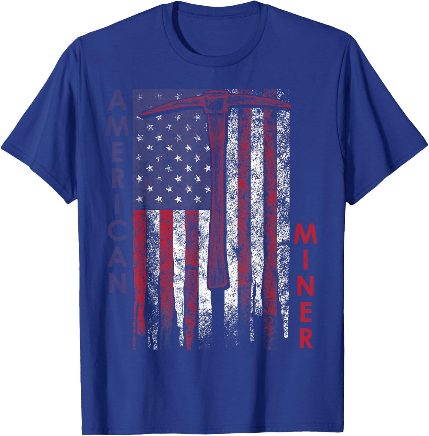American Miner Patriot Gold Mining T-Shirt - T-Shirt | Royal