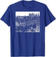 Los Angeles Skyline California Latino Elysian Mexican Cholo T-Shirt - T-Shirt | Royal