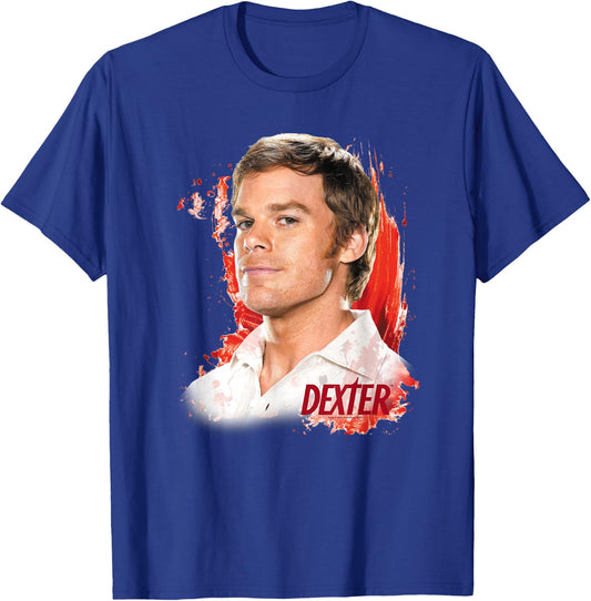 Dexter Blood Splatter T-Shirt - T-Shirt | Royal