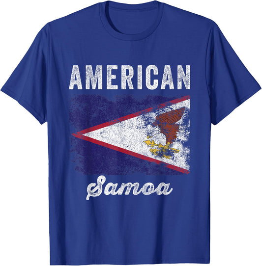 American samoa Flag - Men Women Kids - American samoan Flag T-Shirt - T-Shirt | Royal
