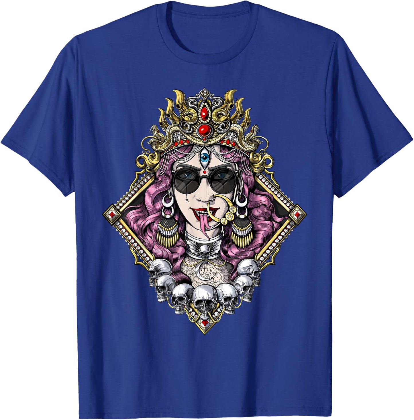 Kali Hindu Goddess Gothic Goth Hinduism Spiritual Mythology T-Shirt - T-Shirt | Royal