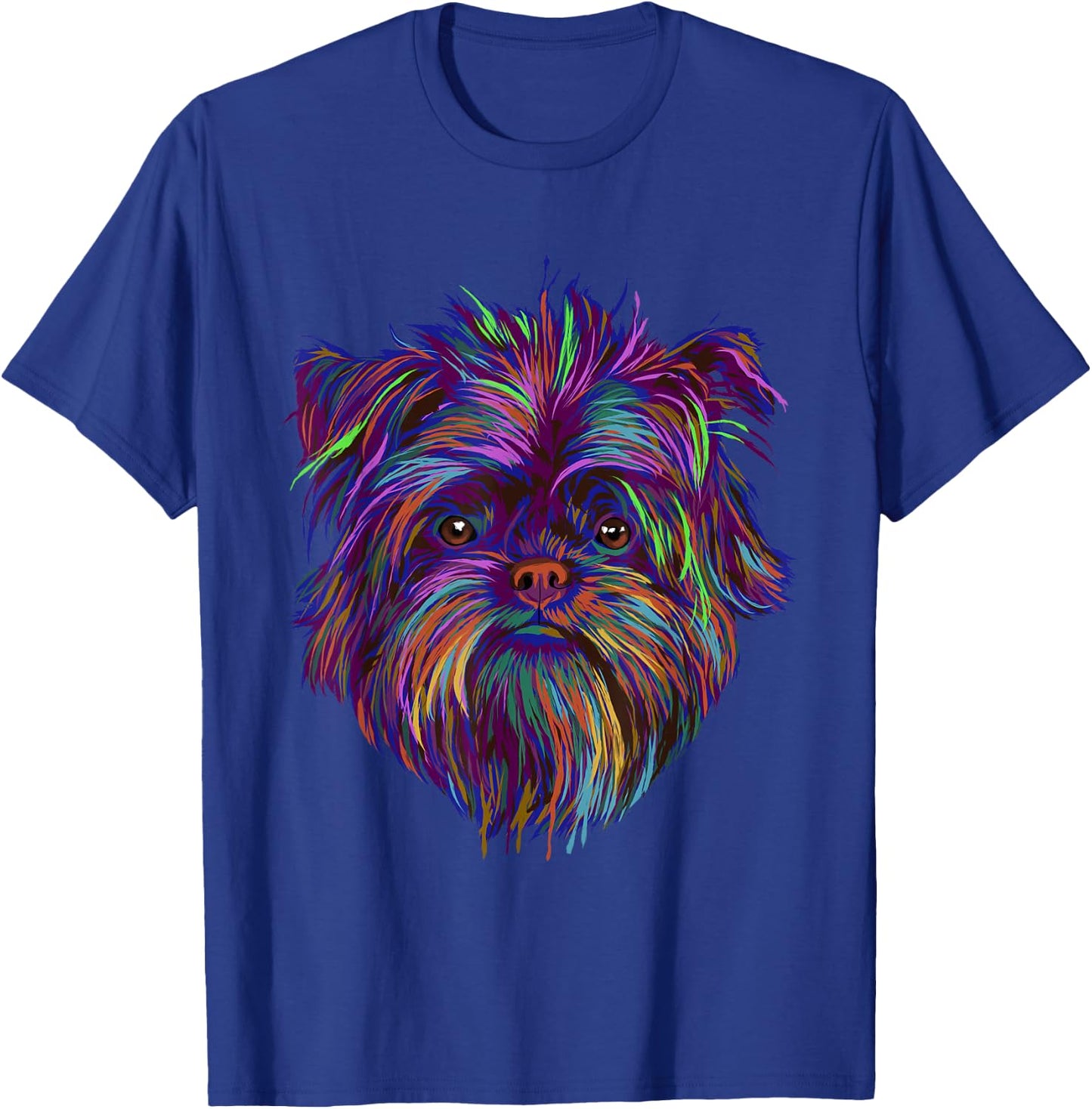 Colourful Splash Dog Affenpinscher T-Shirt - T-Shirt | Royal