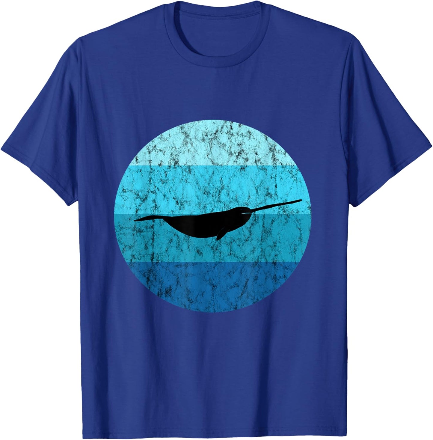Narwhal Whale Retro Narwhal Lovers Ocean Sea Narwhal Animal T-Shirt - T-Shirt | Royal