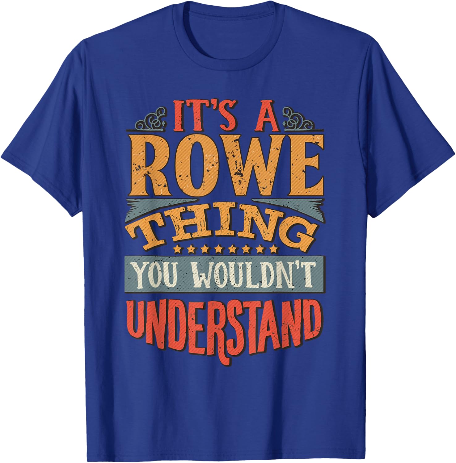 Rowe Name T-Shirt - T-Shirt | Royal