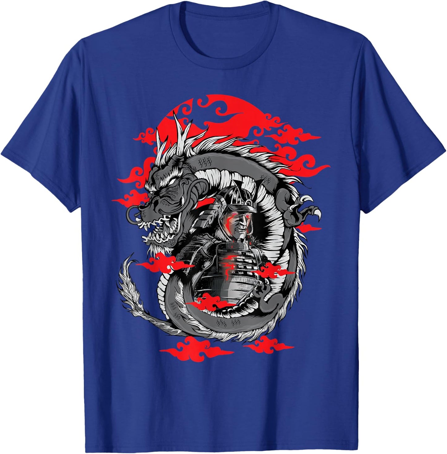 Samurai - Dragons - Otaku - Shogun - Mountain - Japan T-Shirt - T-Shirt | Royal