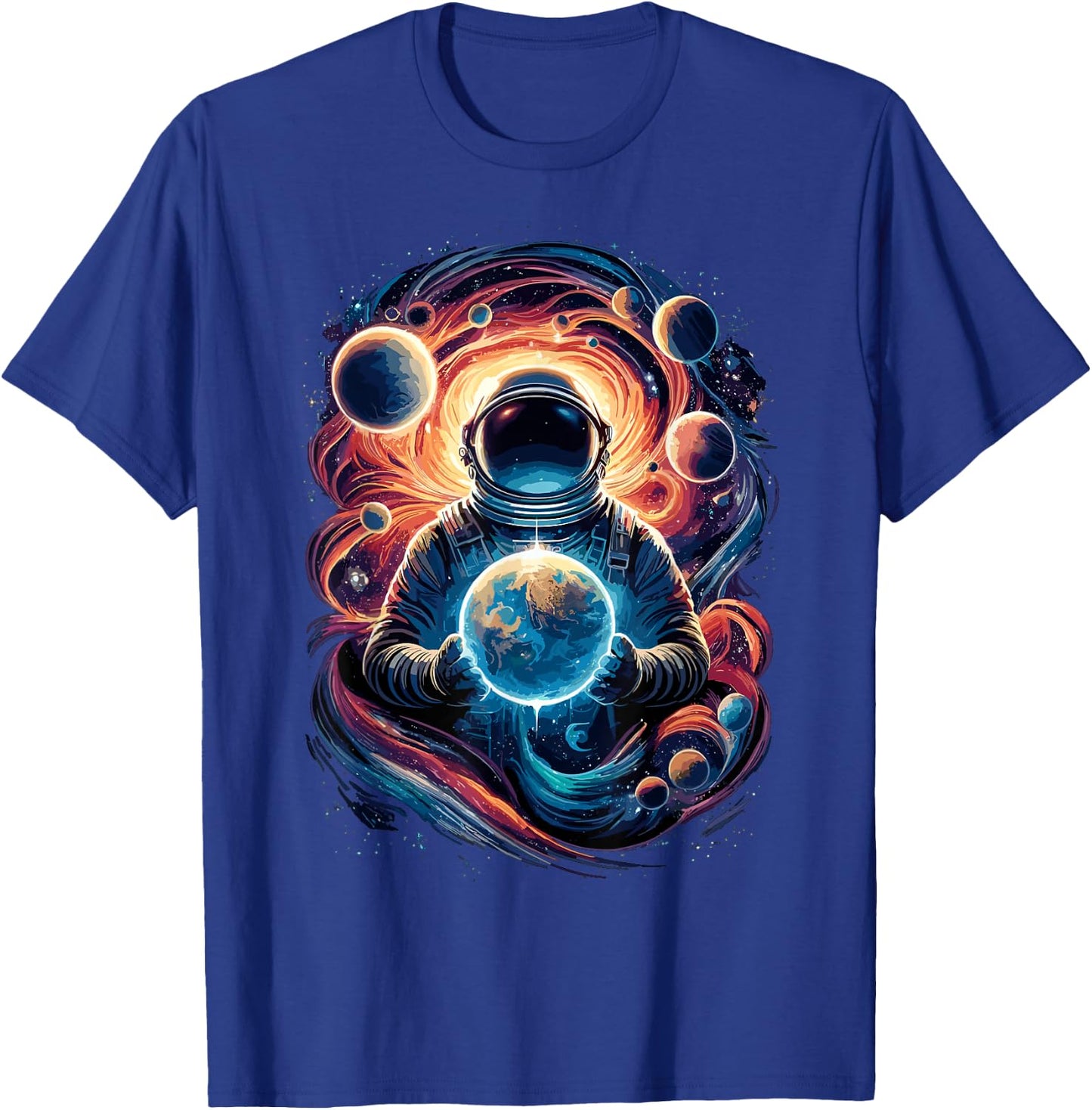 Astronaut Space Science Funny Space T-Shirt - T-Shirt | Royal