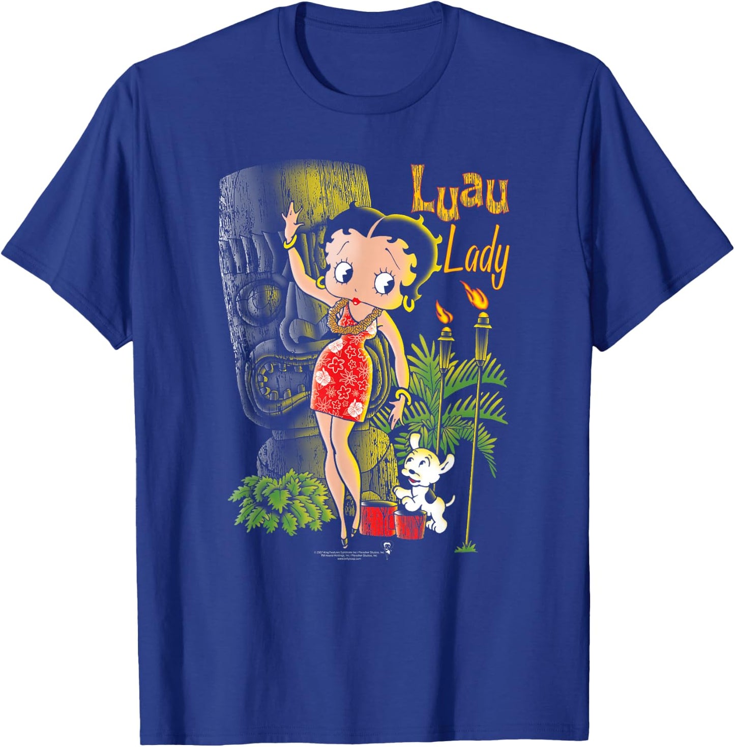 Betty Boop Luau Lady T-Shirt - T-Shirt | Royal