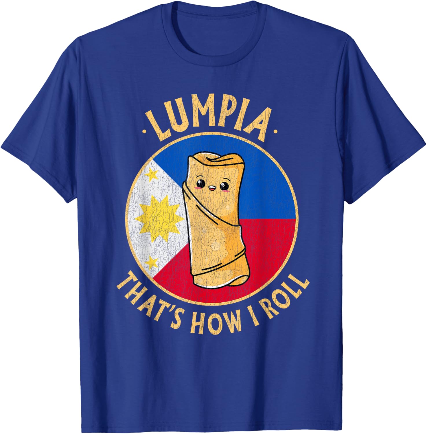 Filipino Lumpia Cute Kawaii Philippines Food Filipino Pride T-Shirt - T-Shirt | Royal