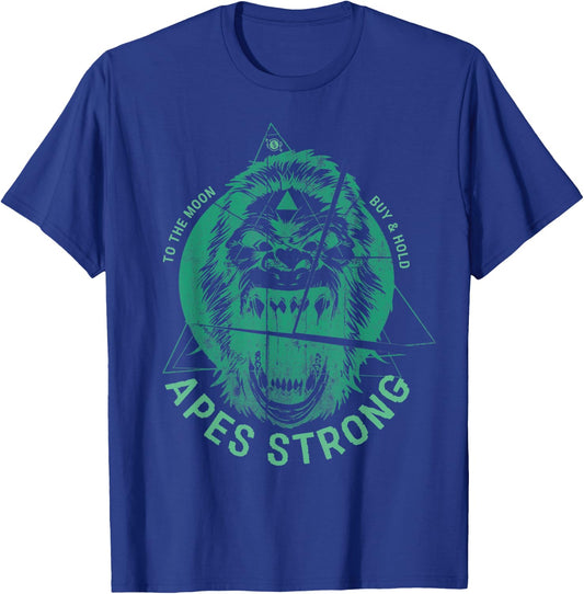 Apes Strong AMC Army Ape Trading Meme T-Shirt - T-Shirt | Royal