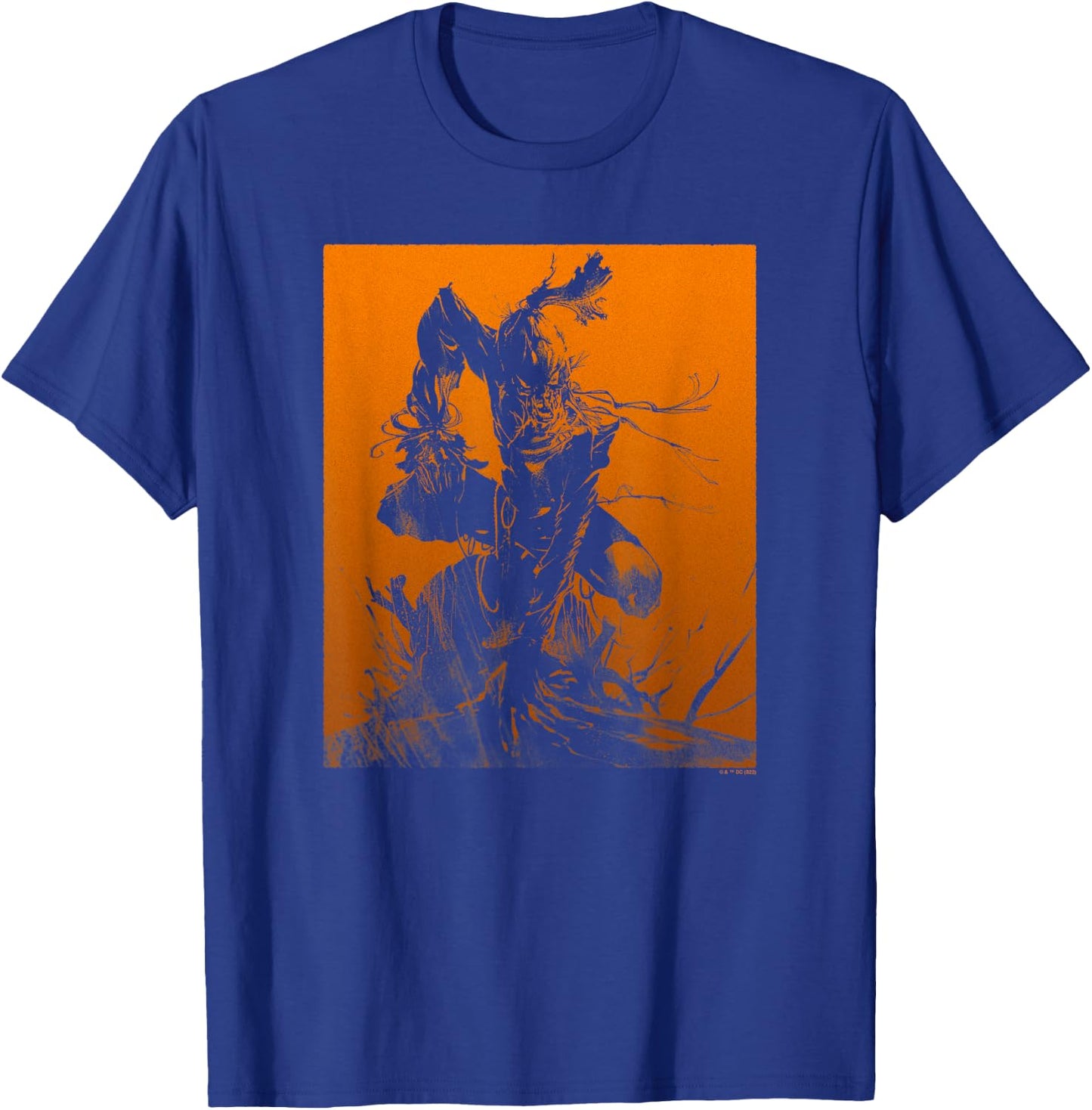 DC Comics Halloween Scarecrow Orange Poster T-Shirt - T-Shirt | Royal