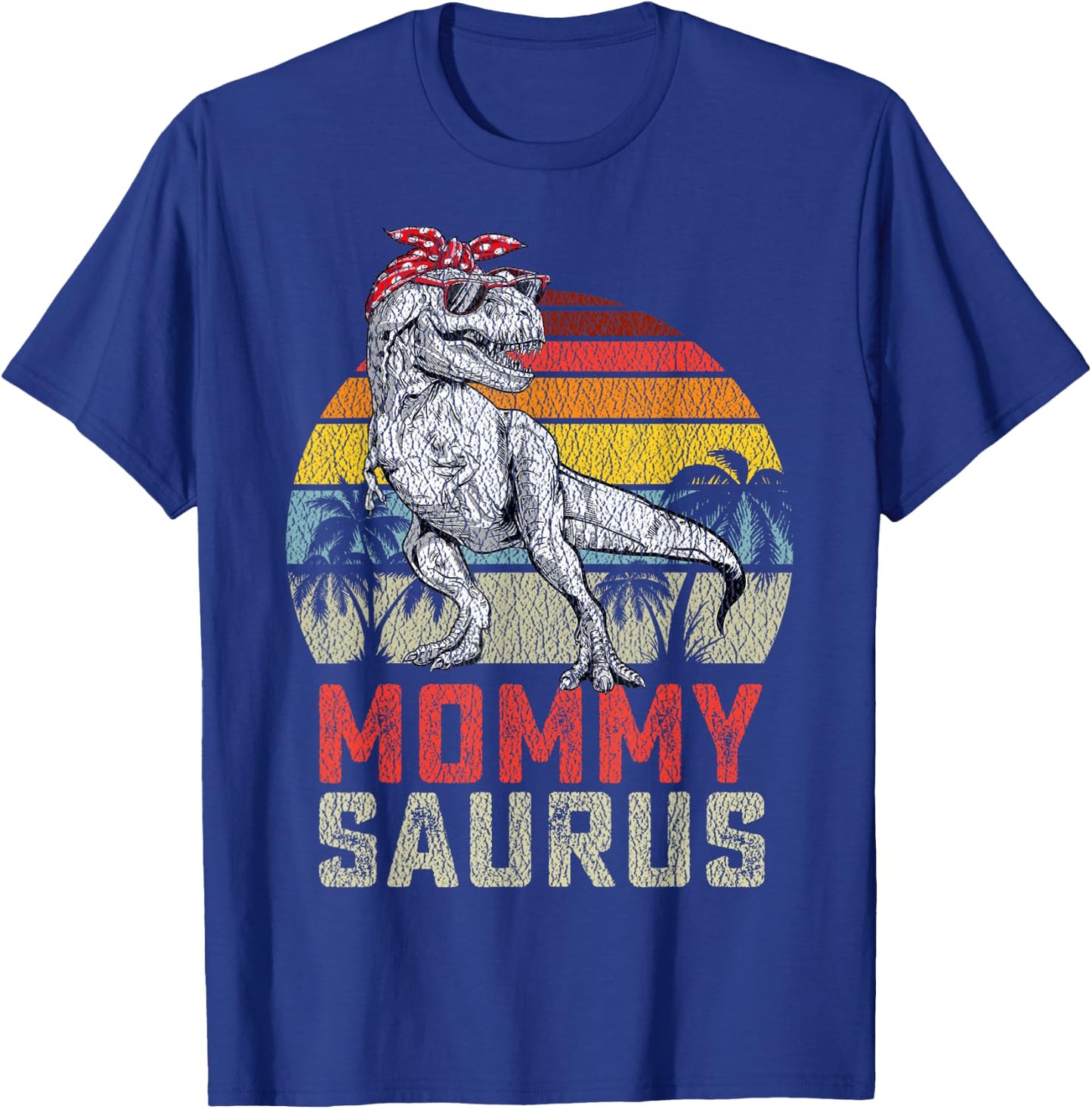 Mommysaurus T Rex Dinosaur Mommy Saurus Family Matching T-Shirt - T-Shirt | Royal