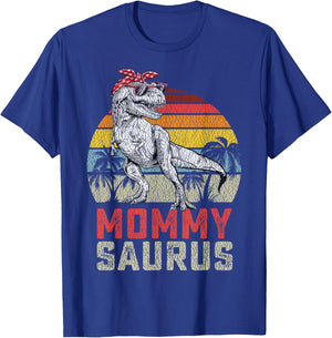 Mommysaurus T Rex Dinosaur Mommy Saurus Family Matching T-Shirt - T-Shirt | Royal