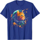 Astronaut Cat or Funny Space Cat on Galaxy Cat Lover Women Kids T-Shirt - T-Shirt | Royal