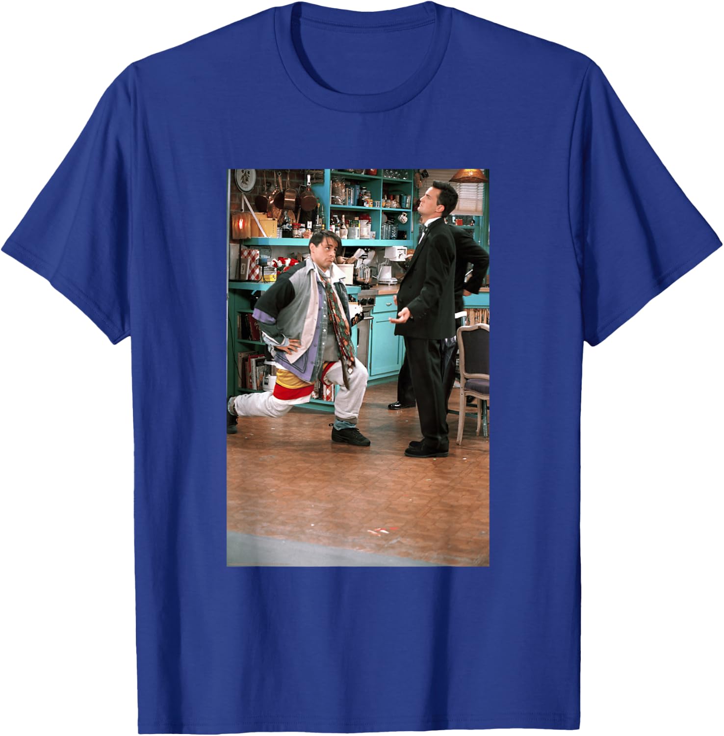 Friends Joey on One Knee with Chandler Photo TV Show T-Shirt - T-Shirt | Royal