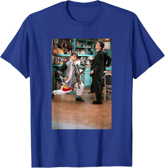 Friends Joey on One Knee with Chandler Photo TV Show T-Shirt - T-Shirt | Royal