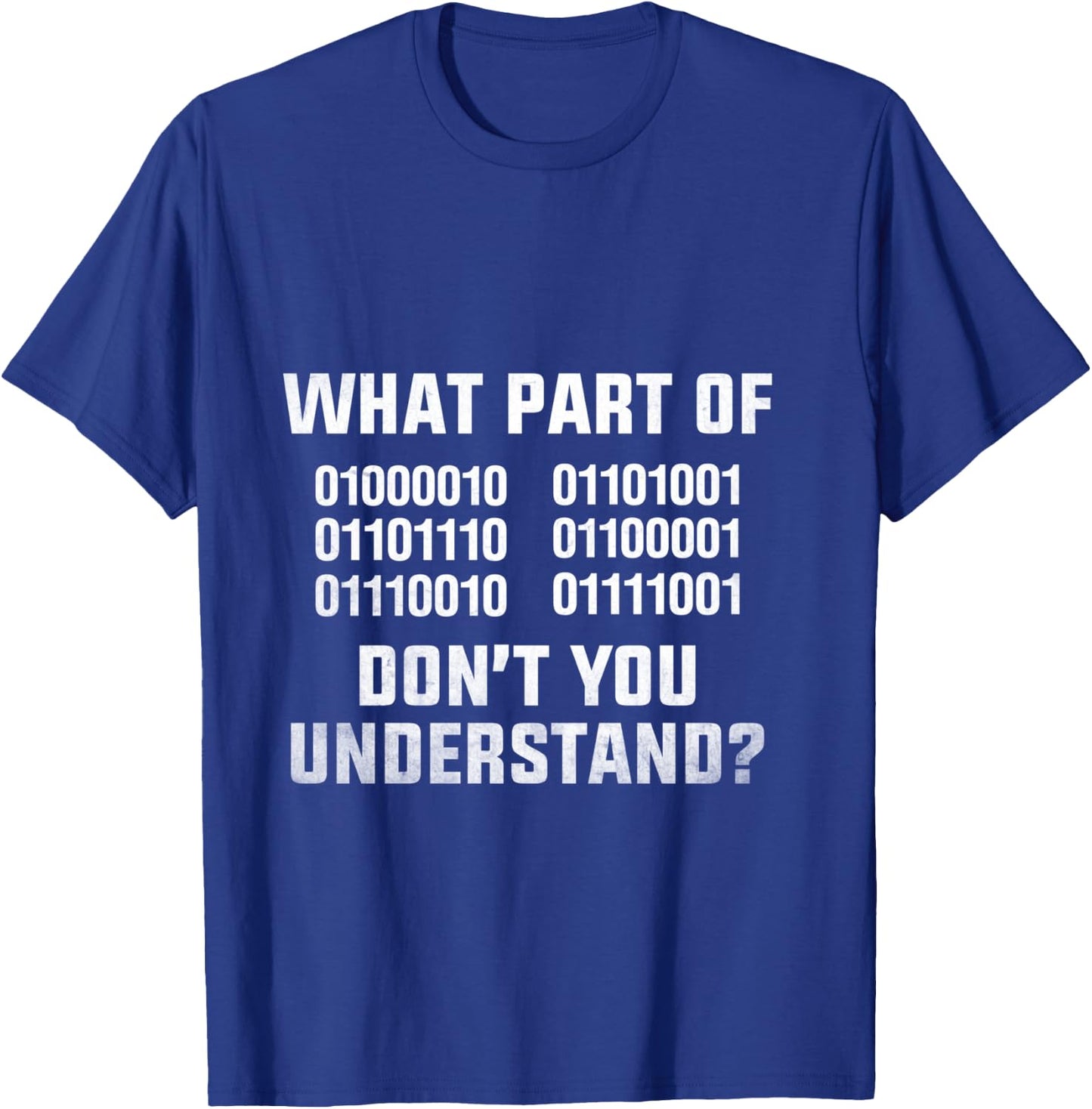 Funny Computer Science Binary Code Computer Programmer T-Shirt - T-Shirt | Royal