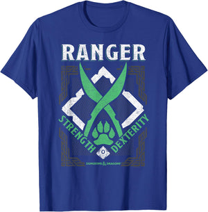 Dungeons & Dragons Ranger Strength & Dexterity T-Shirt - T-Shirt | Royal