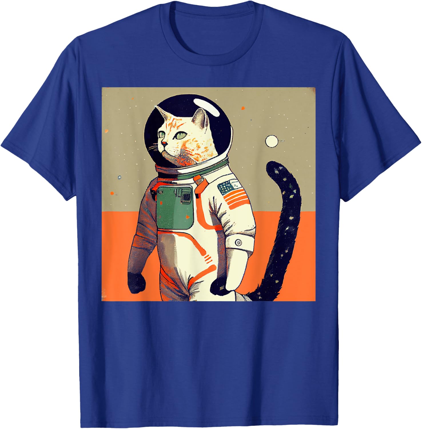 Cat Astronaut War Women Kids T-Shirt - T-Shirt | Royal