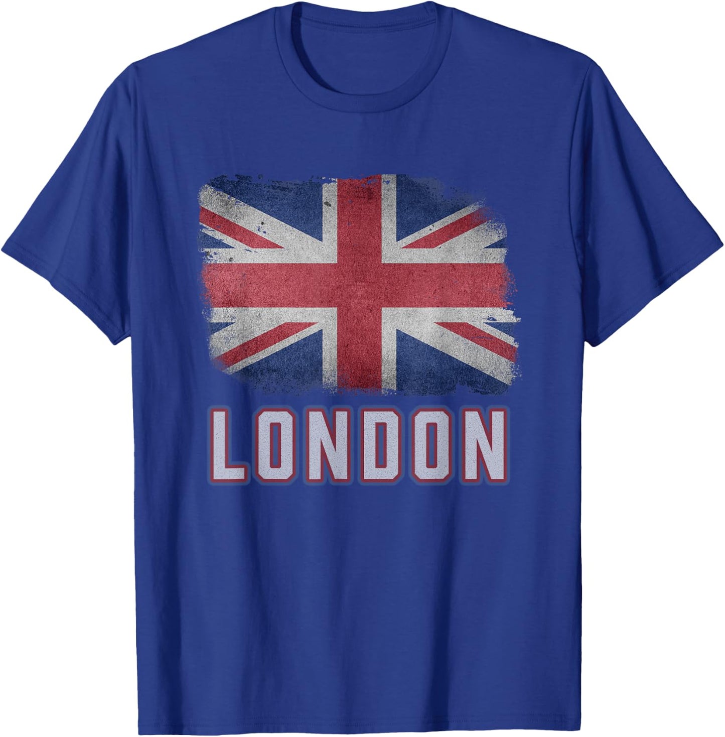 London United Kingdom British Flag Vintage UK Souvenir T-Shirt - T-Shirt | Royal