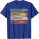 Husband Daddy Engineer Hero Funny Engineering Gifts Dad T-Shirt - T-Shirt | Royal
