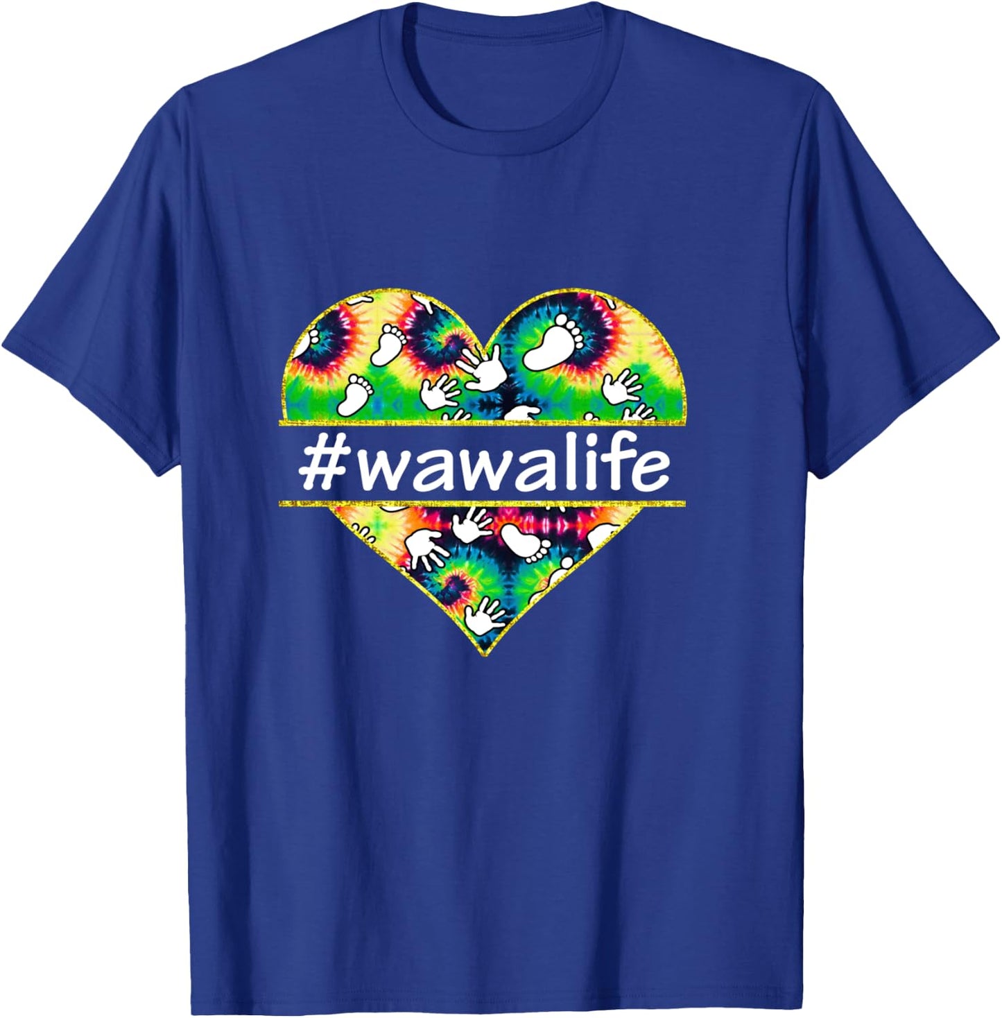 Love WaWa life - Grandma heart T-Shirt - T-Shirt | Royal