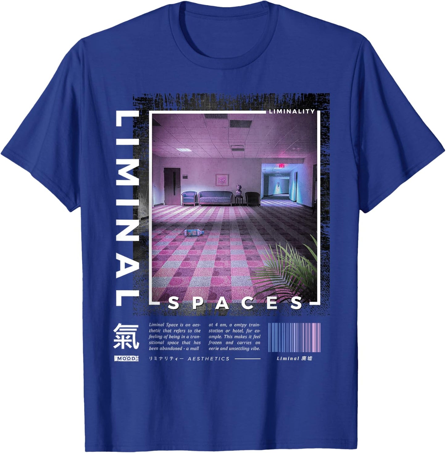 Liminal Spaces, Vaporwave, Retro T-Shirt - T-Shirt | Royal