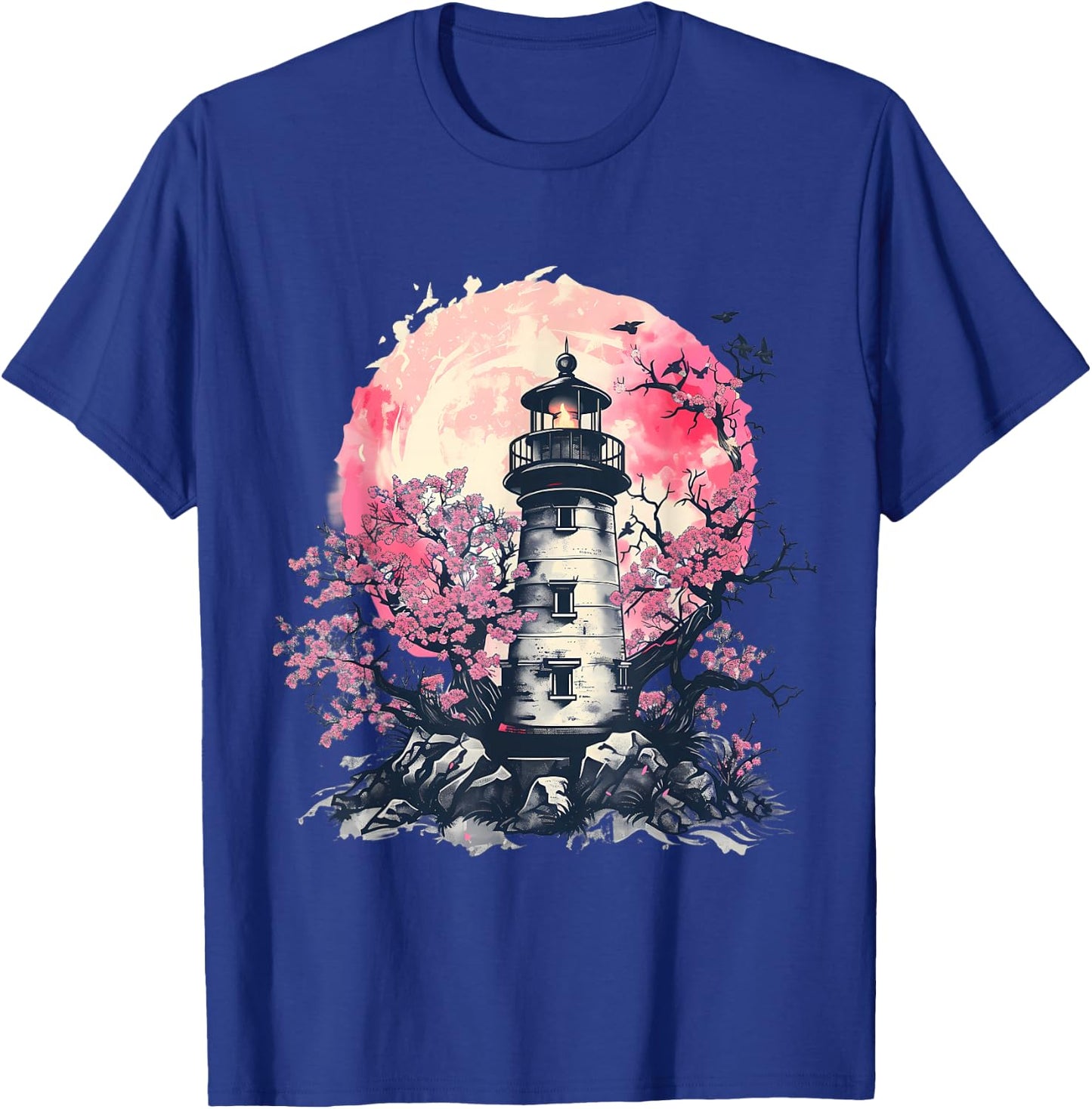 Lighthouse Seaside House Sailing Sea Beach Light House T-Shirt - T-Shirt | Royal