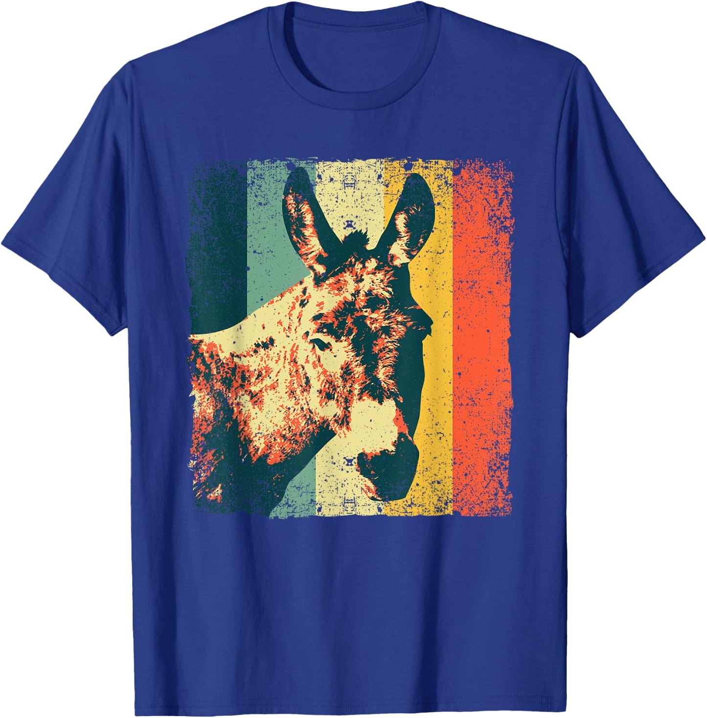 Funny Vintage Donkey Design Women Safari Mule Equine T-Shirt - T-Shirt | Royal
