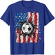 Patriotic Soccer 4th of July Men USA American Flag Boys T-Shirt - T-Shirt | Royal
