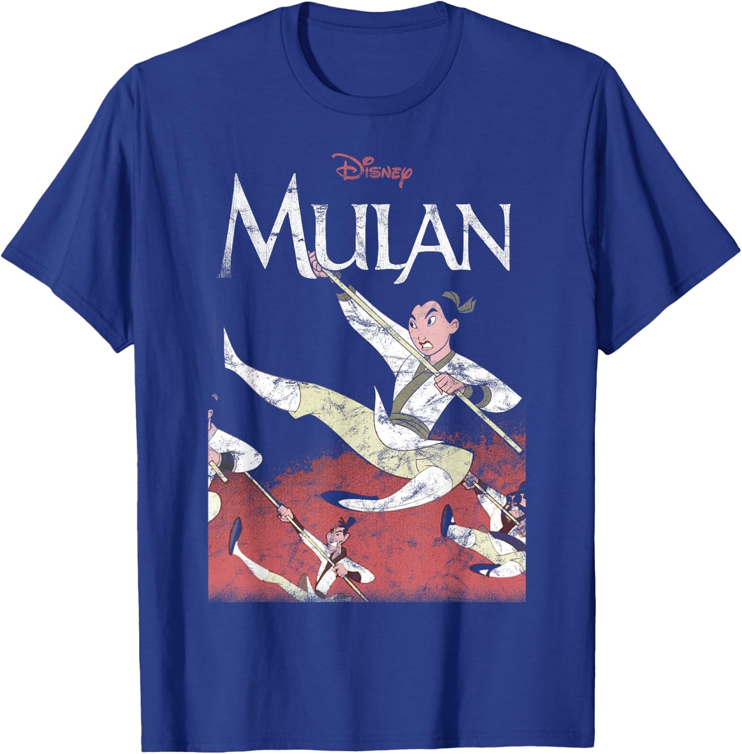 Disney Mulan Action Pose Portrait Small T-Shirt - T-Shirt | Royal