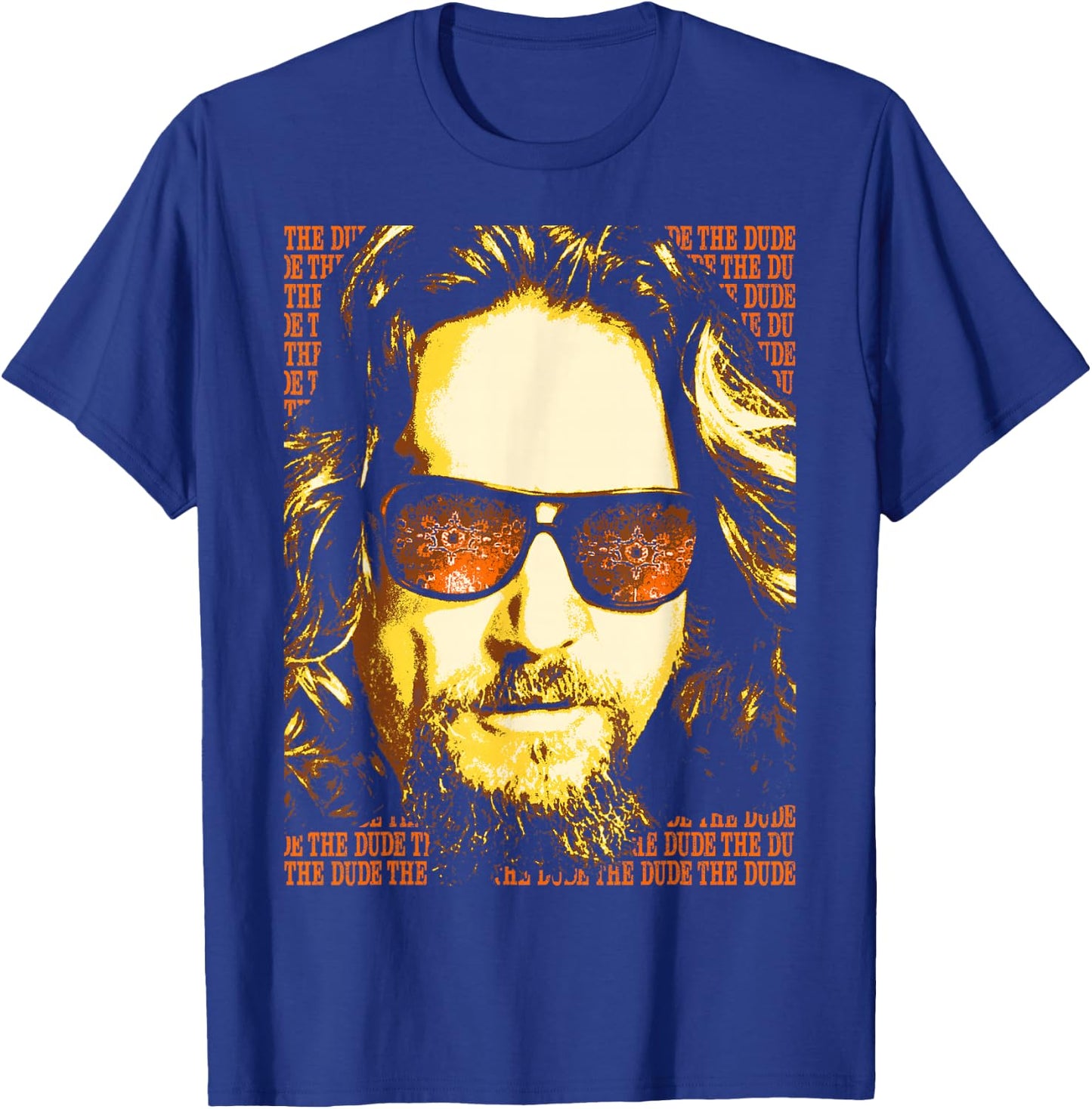 Big Lebowski The Dude Portrait Graphic T-Shirt - T-Shirt | Royal