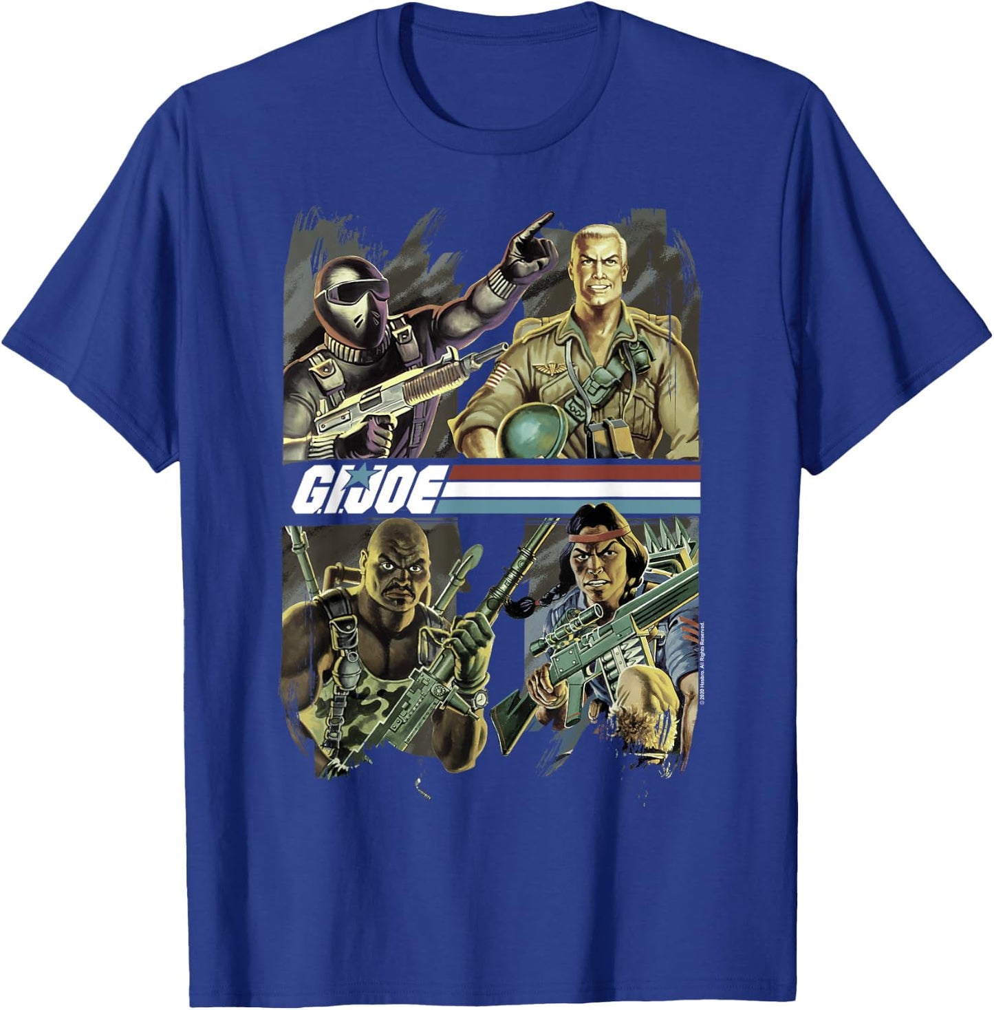 G.I. Joe Team Leader & Original Four Classic Comic Poster Small T-Shirt - T-Shirt | Royal