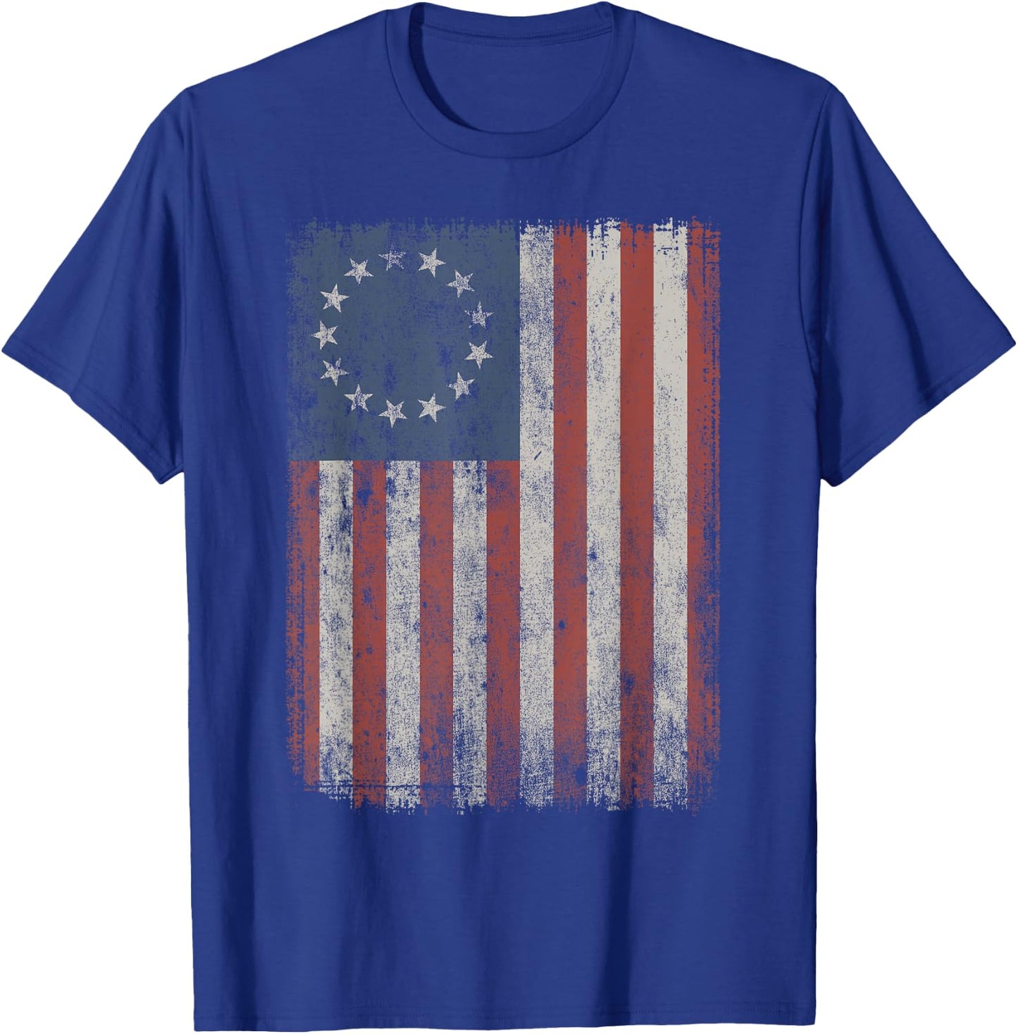 Vintage Betsy Ross Flag T-Shirt - T-Shirt | Royal