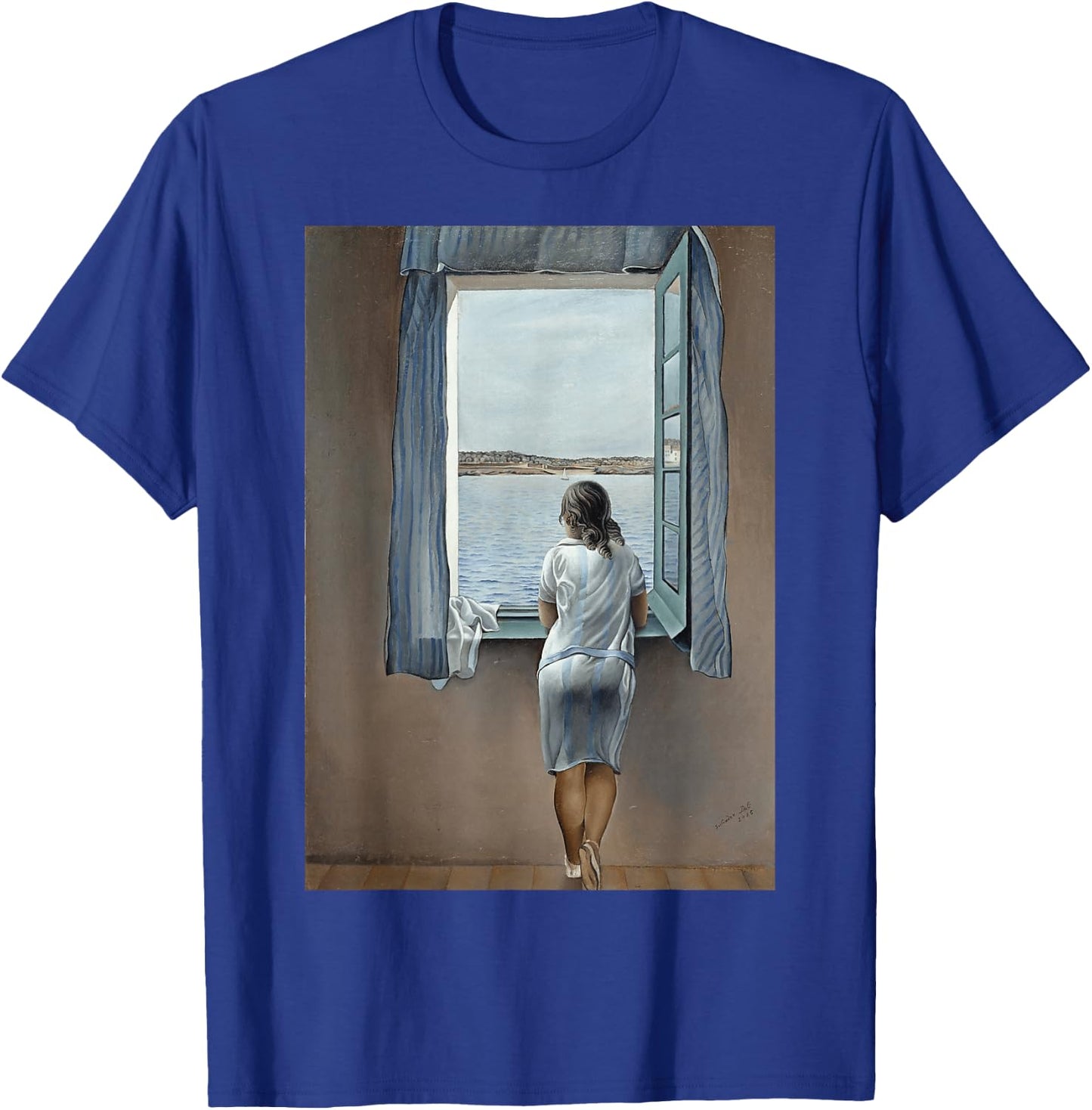 Young Woman at a window by Dali T-Shirt - T-Shirt | Royal