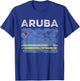Aruba Flag Distressed - Men Women Kids - Aruban Flag T-Shirt - T-Shirt | Royal