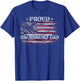 Vintage USA American Flag Dachshund Dog Dad Doxie Silhouette T-Shirt - T-Shirt | Royal