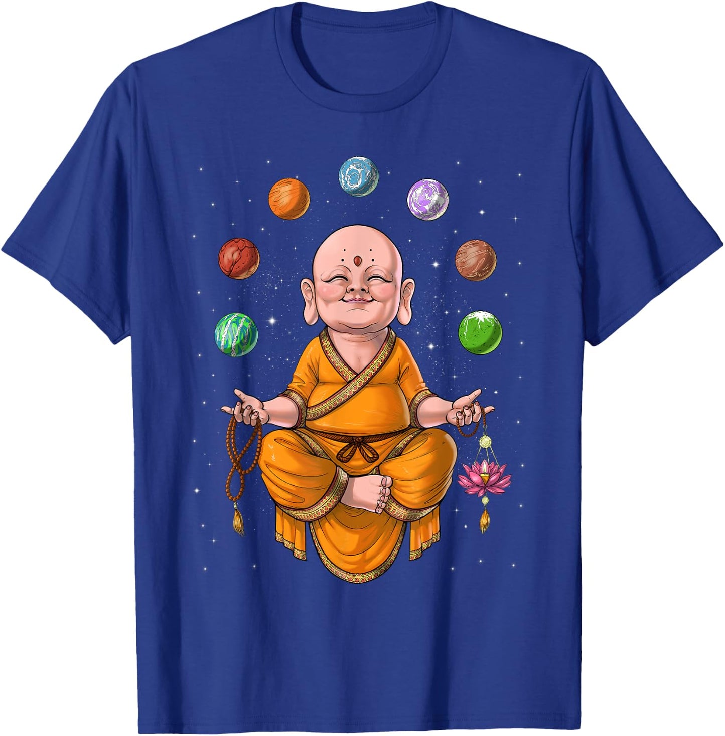 Baby Buddha Meditation Zen Yoga Spiritual Buddhist Buddhism T-Shirt - T-Shirt | Royal