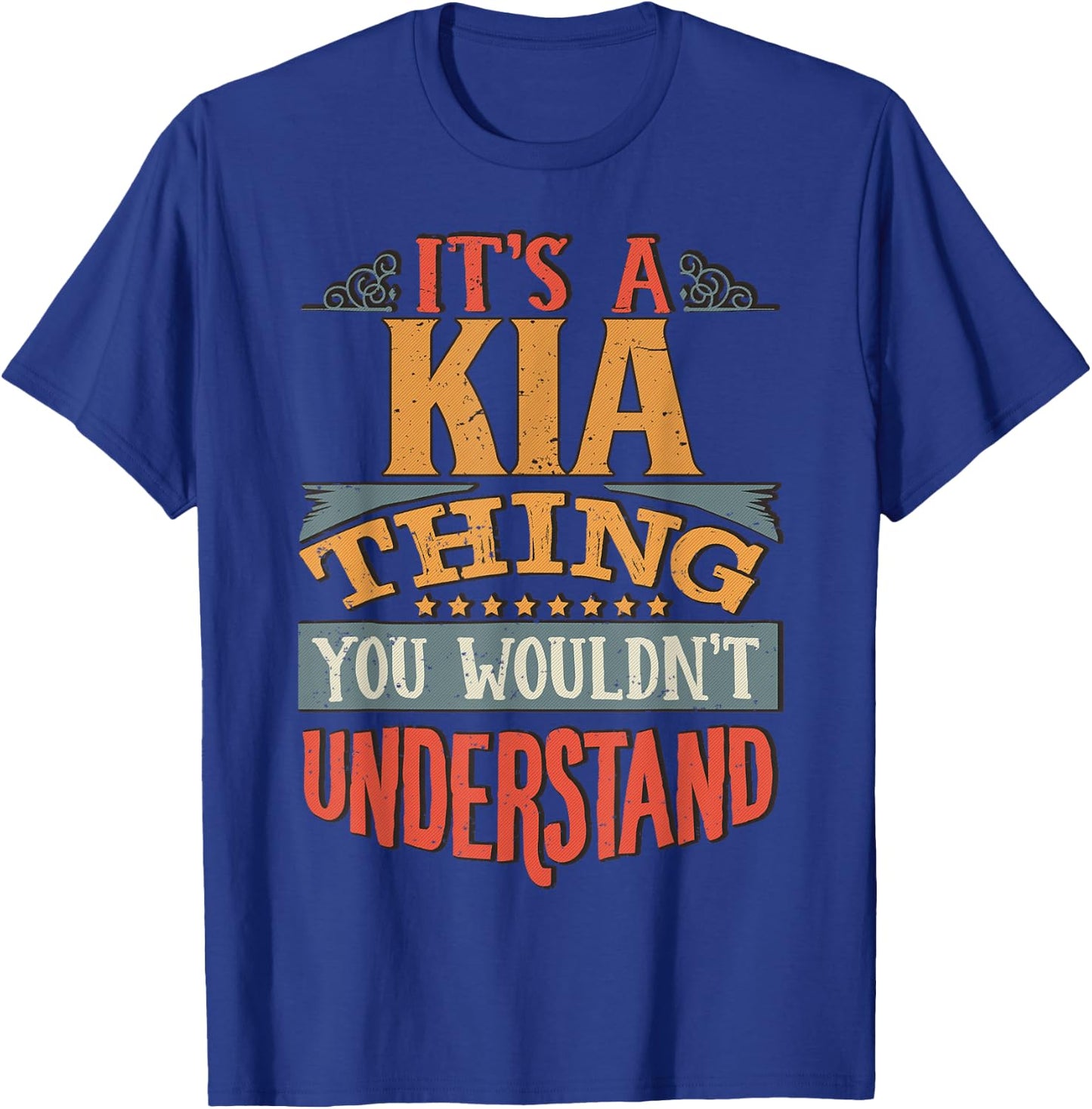 Kia Name T-Shirt - T-Shirt | Royal