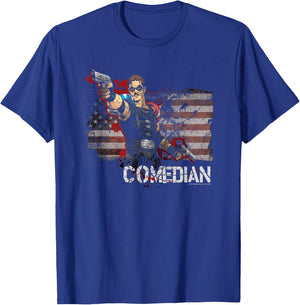 Watchmen Comedian T-Shirt - T-Shirt | Royal