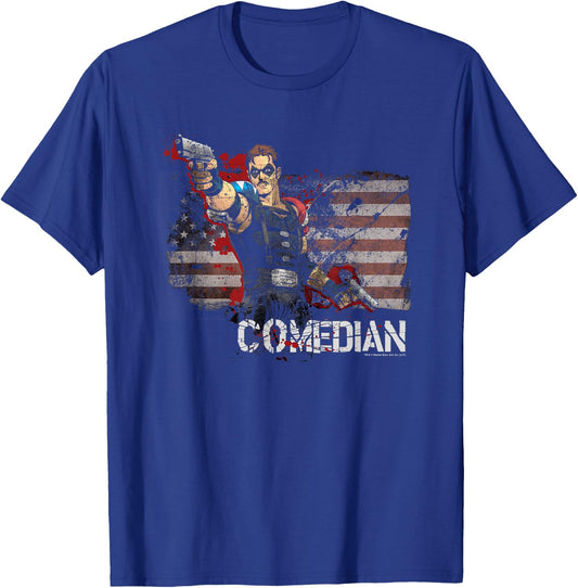 Watchmen Comedian T-Shirt - T-Shirt | Royal