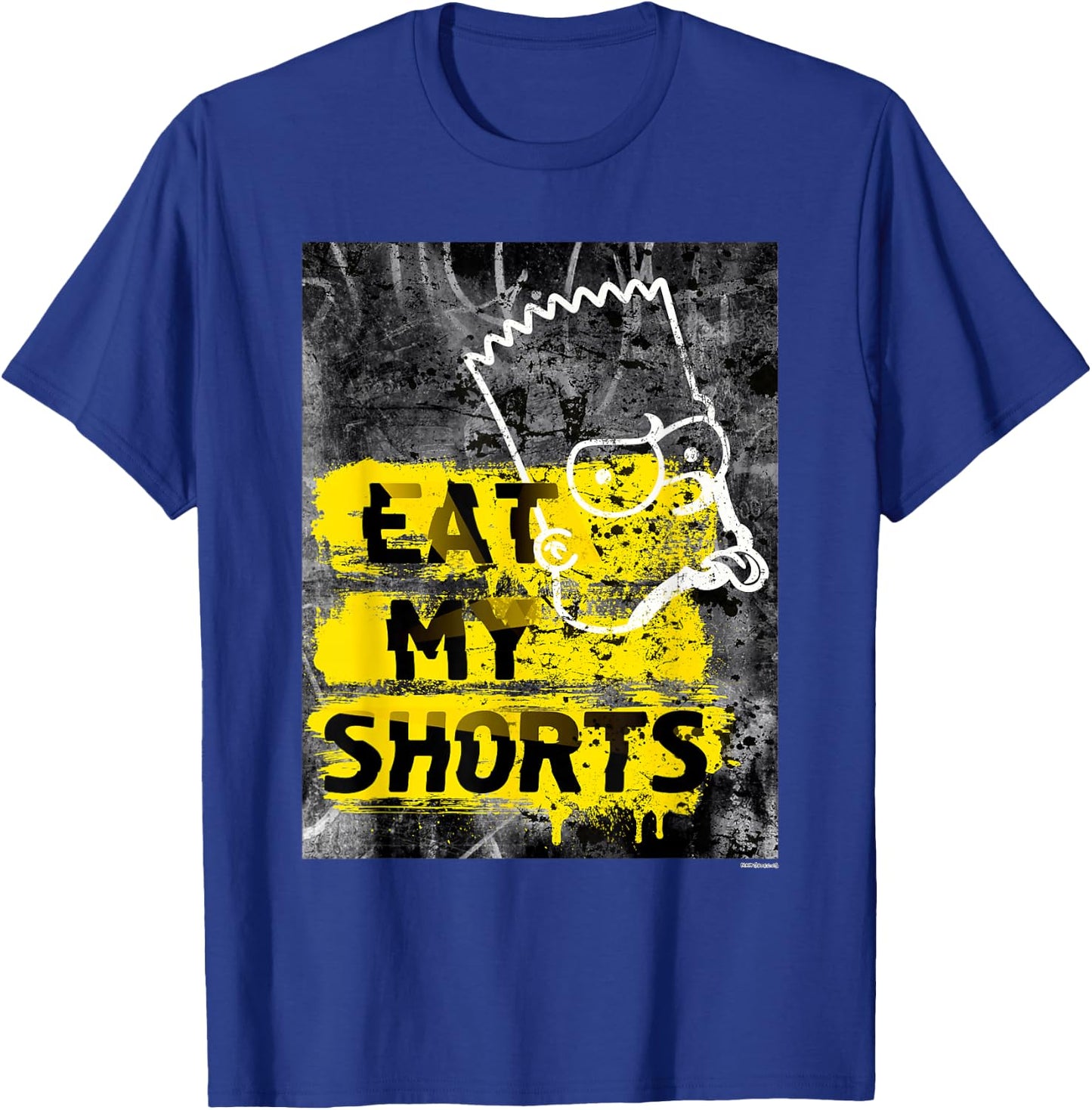 The Simpsons Bart Simpson Eat My Shorts Graffiti T-Shirt - T-Shirt | Royal